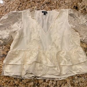 Silk and lace top (Express)